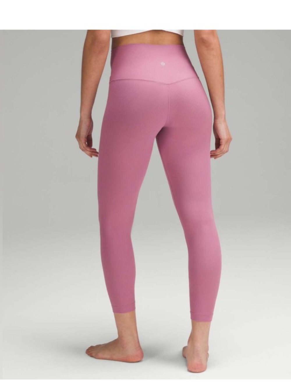 Lululemon Align HR Pant 25” Ribbed - Velvet Dust / Size 10